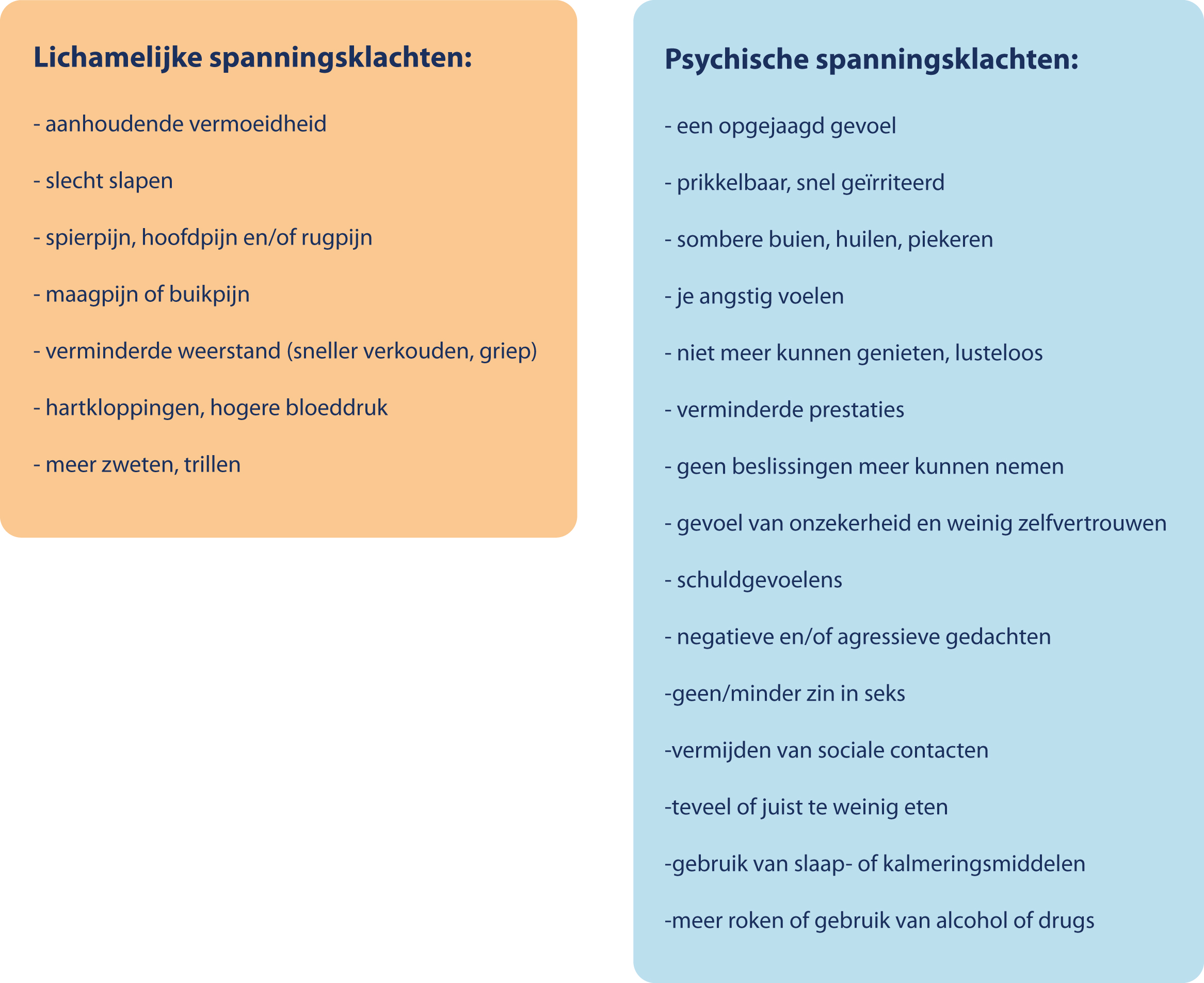 overspannen klachten
